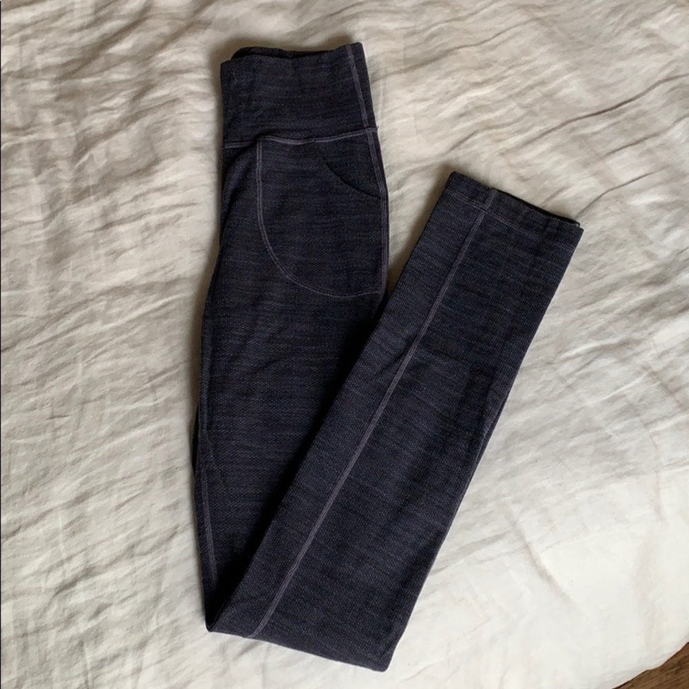 Roll down or high waist knit yoga pants